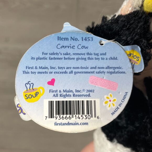 First & Main Carrie the Cow Owie Cowie Plush Get Well Soon Stuffed Animal NEW - Picture 10 of 12